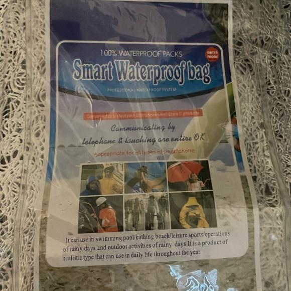 🎁3/$18🎁NWOT 6 Piece Beach/Pool Bag Set: NWT Waterproof Cell Phone Holder & - Picture 7 of 9